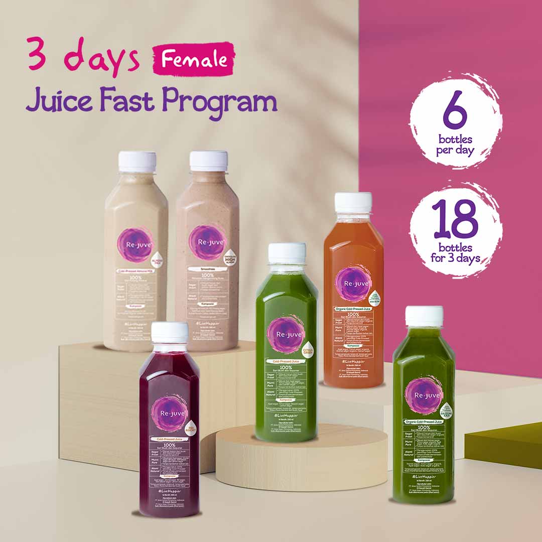 Rejuve 3 Days Juice Fast Program Female Surabaya